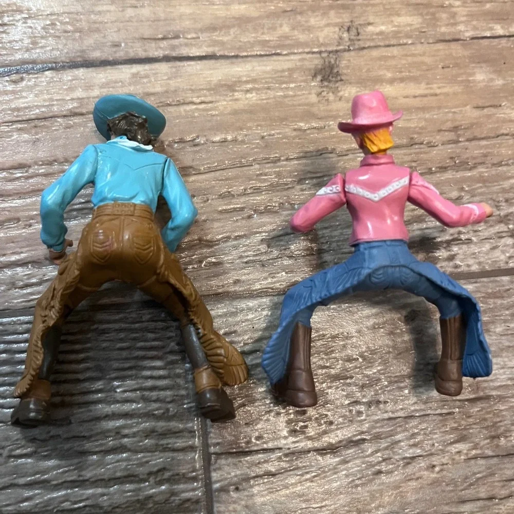 Schleich Cowgirl Barrel Racer Rider Figures Western Horse‎ Accessories Lot of 2